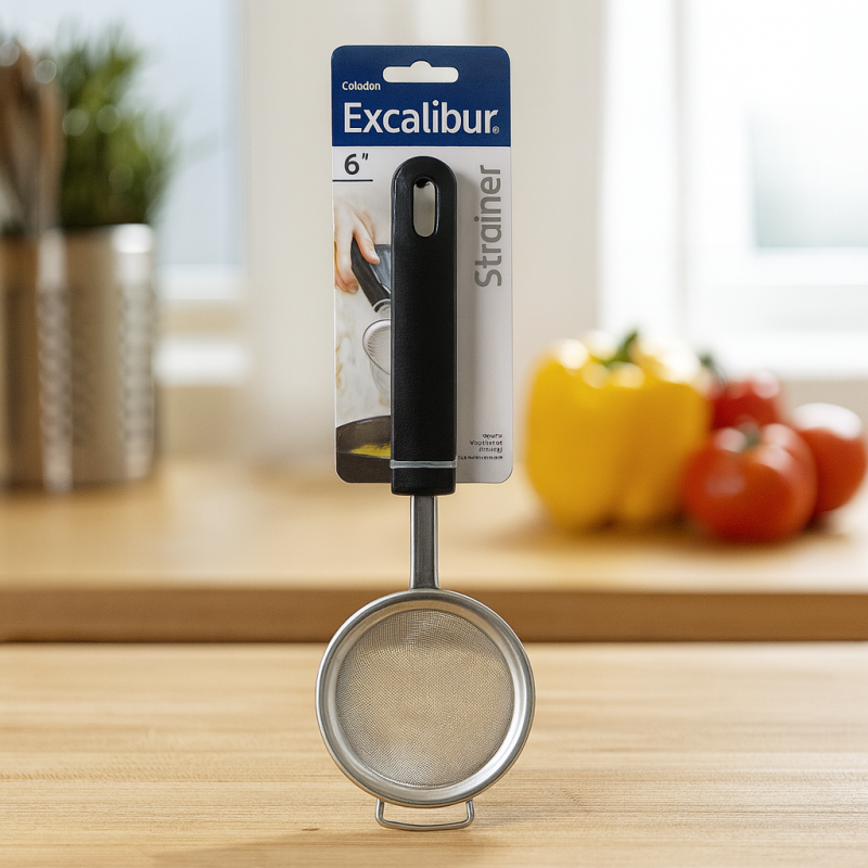 Colador de Metal EXCALIBUR con Mango A151-KT1908-15 | Precisión y resistencia en tu cocina Colador de Metal EXCALIBUR con Mango A151-KT1908-15 | Precisión y resistencia en tu cocina